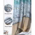 thumbnail image 3 of Teal Coastal Blackout Curtains for Bedroom Living Room Darkening Curtains 84 Inch Length 2 Panels Set Summer Beach Starfish Nautical Seaside Window Curtain Window Treatment Grommet Drapes 42"x84", 3 of 9