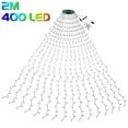 thumbnail image 1 of Decoración navideña para interiores y exteriores, estrella de cascada, luz superior para árbol de Navidad, guirnalda de hadas, 280/400 LED, novedad, 1 of 4