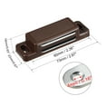 thumbnail image 2 of Unique Bargains Door Cabinet Magnetic Catch Magnet Latch Closure ABS Brown 73mm Length, 2 of 2