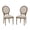 Natural, variant on Linon Anthem Oval Back Dining Chairs, Set of 2, Light Natural Brown