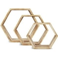 thumbnail image 6 of NEX 3" x 15" Rustic Brown Floating Shelf Set of 3, 6 of 9