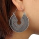 thumbnail image 4 of Juego de pendientes de bronce con diseño de hojas y flores con geometría vintage para mujer, estilo bohemio, tamaño grande, 5123, dorado, 4 of 4