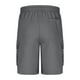 thumbnail image 2 of WILLBEST Pantalones Cortos Cargo para Hombre, de Color Liso, con Cordón y Cintura Elástica, con Bolsillos, Informales, Holgados, de Pierna Recta, de 5 Pulgadas de Largo, 2 of 4