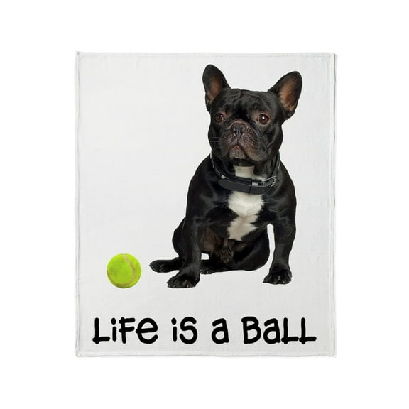 CafePress - French Bulldog Life Throw Blanket - Soft Fleece Throw Blanket, 50"x60" for All Ages