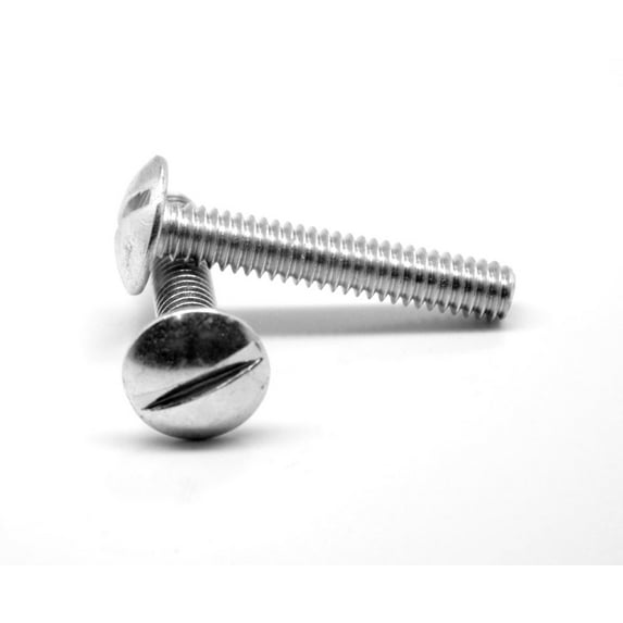 5/16"-18 x 1/2" (FT) Coarse Thread Machine Screw Slotted Truss Head Low Carbon Steel Zinc Plated Pk 1000