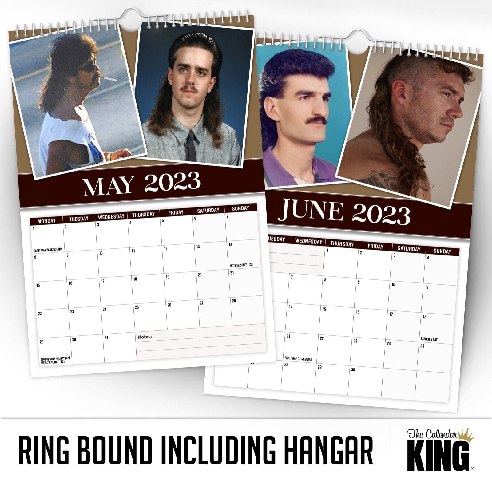 World's Greatest Mullets - 2023 Wall Calendar // Funny / Quirky / Christmas  - Walmart.com