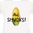 thumbnail image 4 of Inktastic Aw, Shucks Corn on the Cob Humor Boys or Girls Long Sleeve Baby Bodysuit, 4 of 5