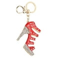 thumbnail image 1 of Porte-clés en Strass Forme de Chaussure à Talons Hauts Mignon Sac à Bijoux Pendentif Accessoires Rouge, 1 of 10