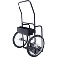 thumbnail image 5 of Tcbosik Dual Oxygen Tank Cart Dolly with 20” Pneumatic Wheels, Gas Tank Hand Truck with Steel Frame, 220 lbs Capacity, Black, 5 of 9
