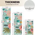 thumbnail image 4 of Pastel Pioneer Flower Pattern Kitchen Rugs Sets Of 3,Kitchen Runner Rugs Non Skid Washable,Decorative Kitchen Floor Mats for Kitchen,Sink,Laundry,17"x30"+ 17"x47" + 17"x59", 4 of 6