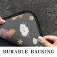 thumbnail image 6 of Dark Gray Princess Unicorn Cloud Pattern Door Rugs,Washable Non Slip Door Mats Indoor,Decorative Door Mats,Entry Mat Indoor for Entrance,Bedroom,Kitchen,Bathroom,30"x17", 6 of 6