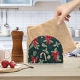 thumbnail image 2 of Yayeee Napkin Holder for Table Kitchen Paper Tissue Organization, Green Christmas Candy Canes, 2 of 8
