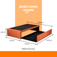 thumbnail image 5 of Cama Doble Individual Atlas Atlas del Descanso Naranja, 5 of 5