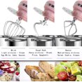 thumbnail image 3 of AmPm Stand Mixer,6.5-QT 660W 6-Speed Tilt-Head Food Mixer, Kitchen Electric Mixer with Dough Hook, Wire Whip & Beater (6.5QT, Black), 3 of 7