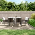 thumbnail image 1 of vidaXL Garden Chairs with Cushions 6 pcs Brown 54x61x83 cm Poly Rattan, 1 of 5