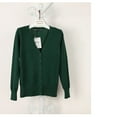thumbnail image 4 of Suéter Cárdigan Qarigey Algodón Verde Negruzco 3XL, 4 of 6