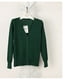 thumbnail image 3 of Minnieouse Suéter liso con cuello en V para mujer, abrigo moderno, cárdigans de punto para guardarropa, fácil de limpiar Prendas para la parte del cuerpo verde negruzco l, 3 of 6