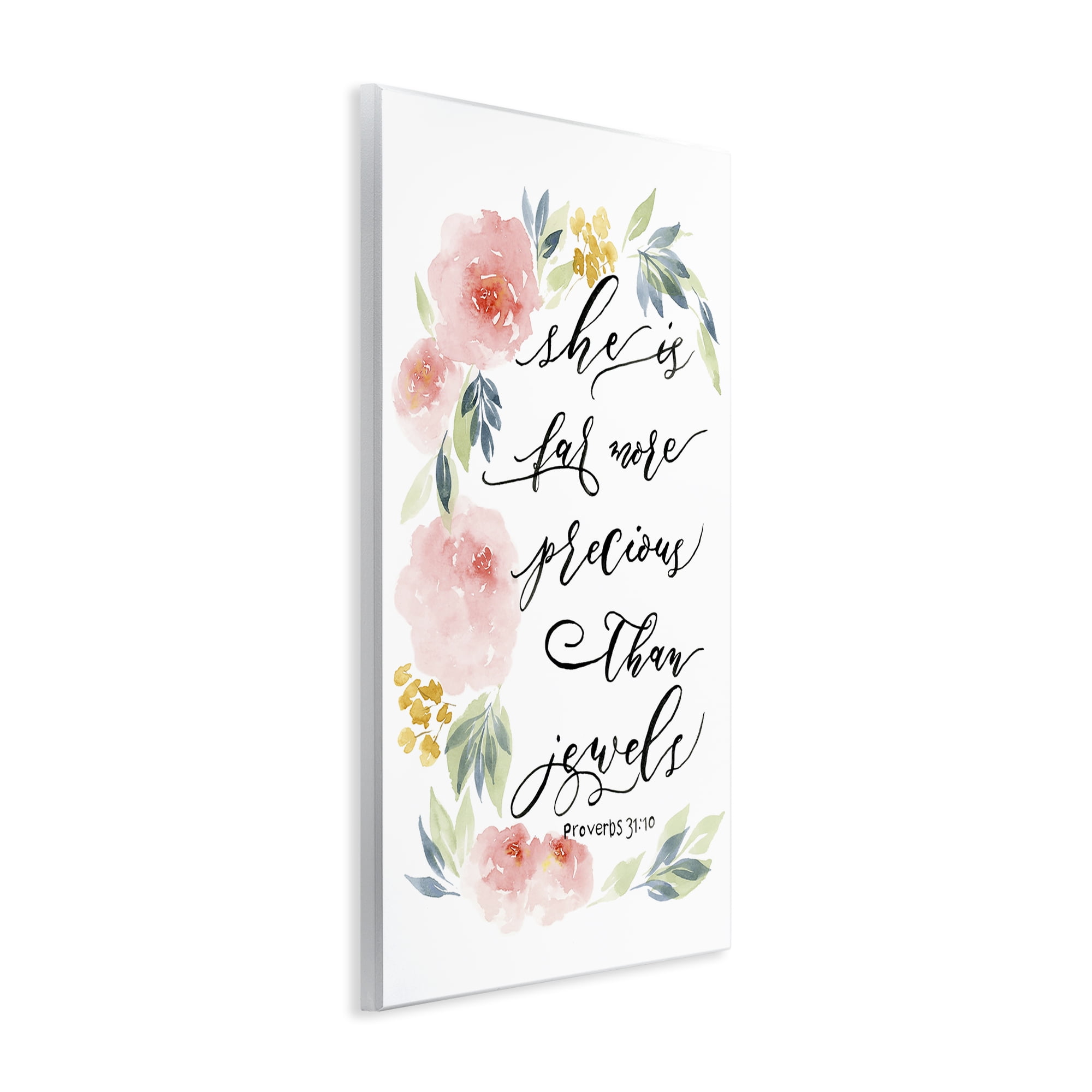 Stupell Industries Far More Precious Than Jewels Wall Plaque Art, design by Lucille Price