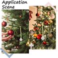 thumbnail image 6 of 1 Box 12 Sets Christmas Tree Ornaments Hanging Balls Decorations 22mm Clear Glass Faceted Electroplate Dangle Ornament Kits for Hanging Christmas Tree Party Home Outdoor Decor Colorful, 6 of 6