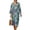 Pink and Green - Floral, variant on DISNIMO Womens Midi Dresses Floral Print 3/4 Sleeve Casual Dress V Neck Maxi Dress Casual Summer Dresses Fashion Outfits, S