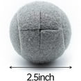 thumbnail image 3 of 2 PCS Precut Walker Tennis Ball for Furniture Legs and Floor Protection, Heavy Duty Long Lasting Felt Pad Covering,Grey, 3 of 6