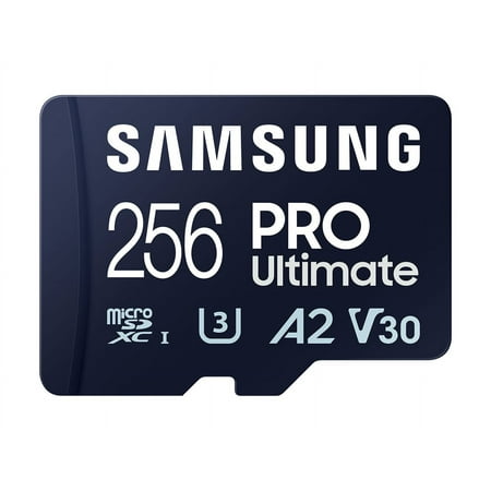 Samsung - Pro Ultimate and Adapter 256GB microSDXC Memory Card