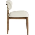 thumbnail image 4 of Meridian Furniture Riccio Cream Performance Fabric Upholstered Dining Side Chair, Set of 2, 4 of 10