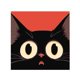 thumbnail image 4 of Pintura al óleo digital DIY con relleno de color, dibujo animado infantil, animal curativo, pintado a mano, gato negro de titanio, decoración de habitación infantil., 4 of 7