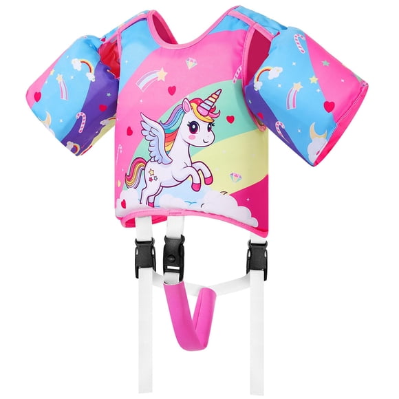 Chaleco Flotador para Niños MoKo con Manguitos de Agua Unicornio Rosa