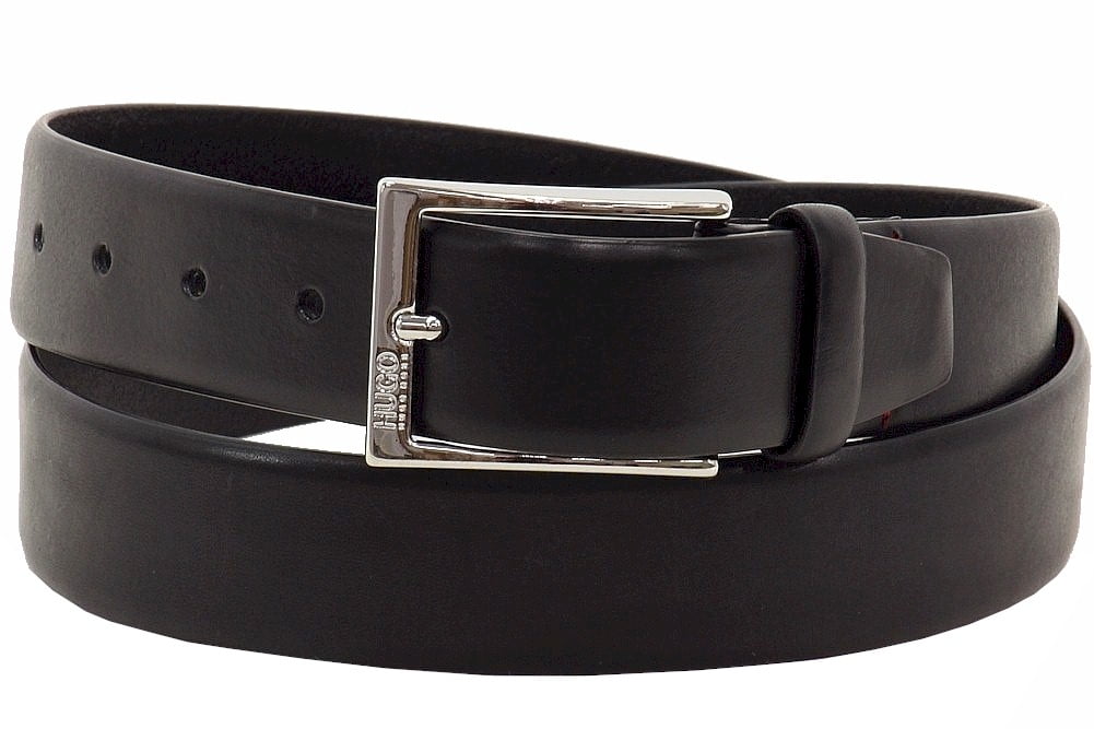 Hugo Boss Men/'s Toga Logo Embossed Genuine Leather Belt