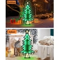 thumbnail image 6 of Green Standing LED Infinity Christmas Tree Decoration with Metal Base, 6 of 9