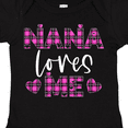 thumbnail image 4 of Inktastic My Nana Loves Me Hearts in Pink Plaid Boys or Girls Baby Bodysuit, 4 of 5