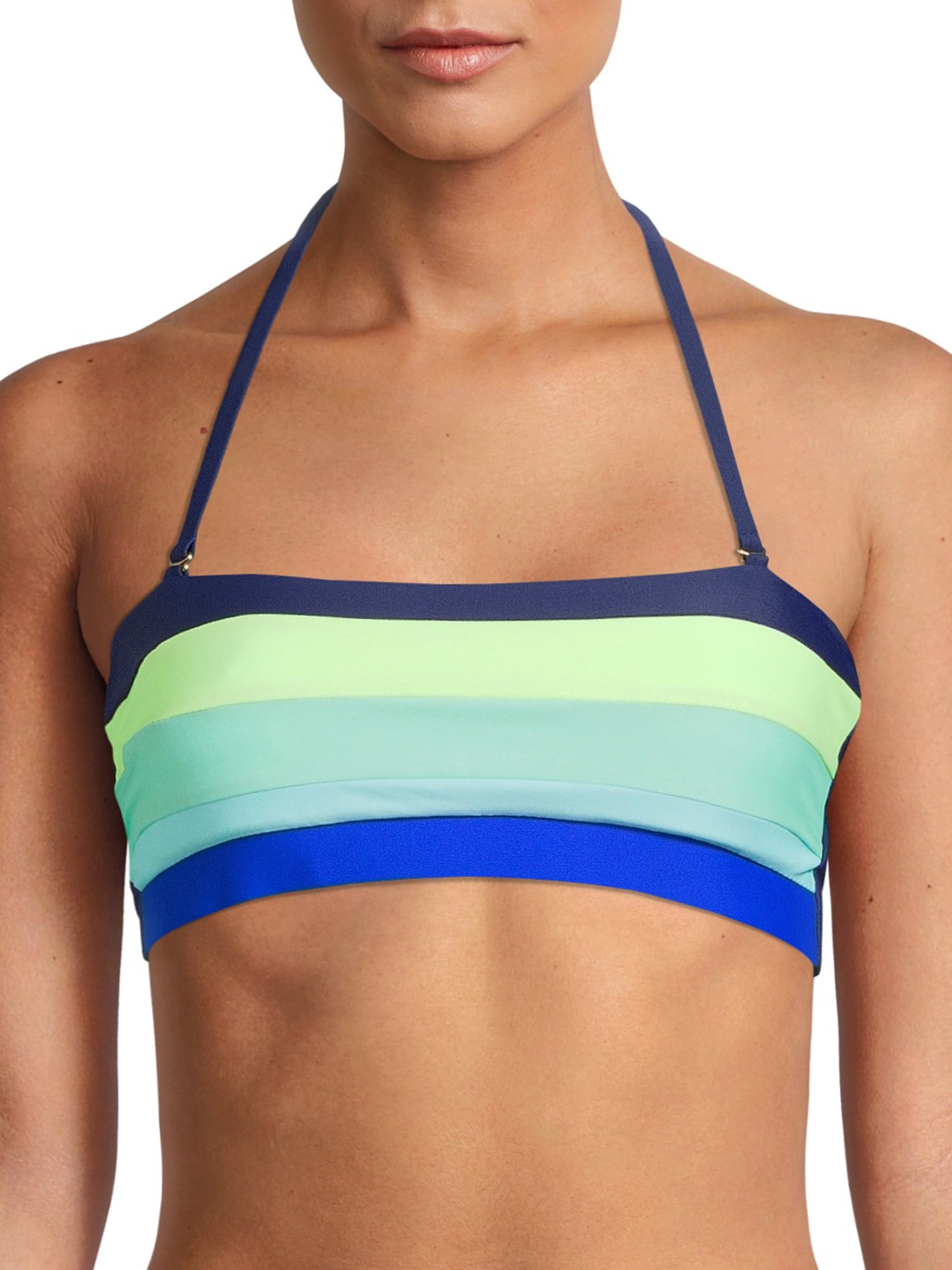 Cyn & Luca Juniors’ Colorblocked Bandeau Brynn Swimsuit Top
