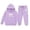 Light Purple, variant on GobdXE Girls 2 Piece Outfit Minimalist Line Bow Print Hoodie Jogger Pants Warm Fall Winter Sweatsuit Tracksuit 4-5 Years,Light Purple