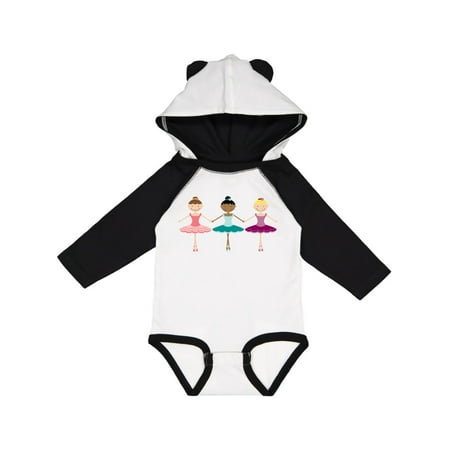 

Inktastic Little Ballerina Trio Gift Baby Girl Long Sleeve Bodysuit