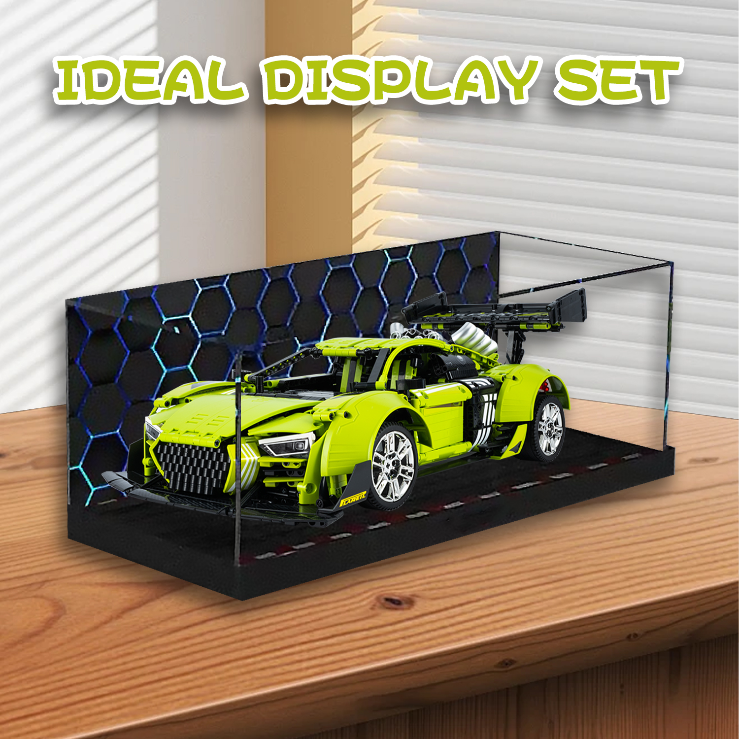 QOQ Super Sports Car Toy Building Kit, 1:10 Scale Adult Collectible Model Gift for 14+ Year Boys (2641Pcs)