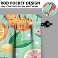 thumbnail image 3 of Vintage Fruit Tier Kitchen Curtains for Bathroom Living Rod Pocket Window Drapes 28"x39" 2 Panels Window Treatment Tiers, 3 of 4