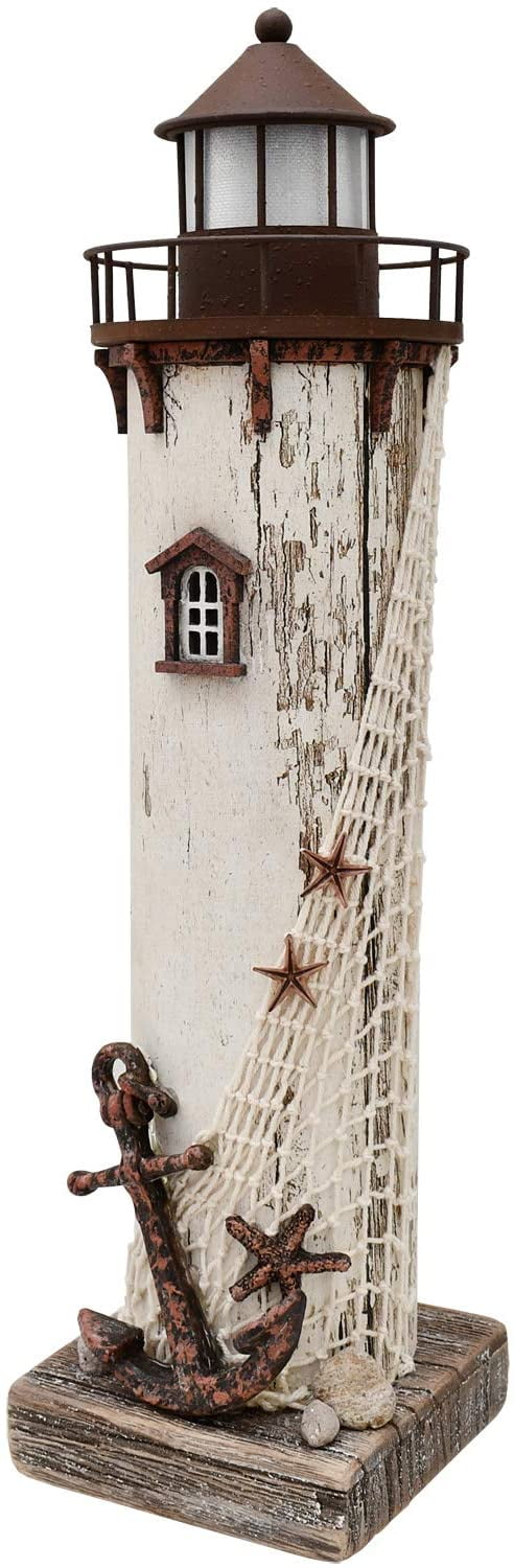 Wooden Lighthouse Decor,Handcrafted Lighthouse Nautical Themed Home Decoration 