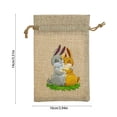 thumbnail image 3 of Ovzne Easter Linen Candy Bags 5 Sizes Available Decoration Supplies Apples Bags Cartoons Pattern Gift Bags Easter Bags Small Storage Bags On Clearance, 3 of 6