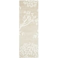 thumbnail image 2 of SAFAVIEH Bella Kiro Floral Flowers Wool Runner Rug, Sand/Ivory, 2'3" x 7', 2 of 7