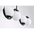 thumbnail image 4 of Fenix 38 in. 5-Light Indoor Matte Black Finish Chandelier with Light Kit, 4 of 5