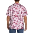 thumbnail image 3 of Sikiie Flower Butterfly Men's Wrinkle Free Untucked Cuban Shirt Business Casual Button Down Shirts Short Sleeve ShirtSmall, 3 of 5