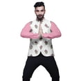 thumbnail image 3 of Atasi Block Marriage Ethnic Coat For Men Printed Nehru Jacket Mens Bandhgala Casual Vest Jacket-Medium, 3 of 6