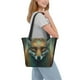 thumbnail image 2 of Fotbe Vintage Pattern Fox Bolsa de Playa con Estampado, Bolsa de Hombro, Bolsa de Mano Espaciosa, Bolsa de Viaje Ligera, Bolsa de Compras Versátil, 2 of 6