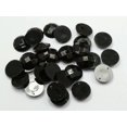 thumbnail image 4 of U8MO 100 Jet Black Flatback Acrylic Sewing Round Faceted Rhinestone 16mm Sew on beads, 4 of 7
