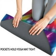 thumbnail image 3 of Colorful Rainbow Tie Dye Spiral Pattern Hot Yoga Mat Towel Non Slip for Hot Yoga - Quick-Drying Yoga Mat Cover with 4 Corner Pockets with Travel Bag - Hot Yoga Towel Non Slip 70"x26", 3 of 6
