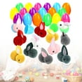thumbnail image 2 of 24 Piezas Huevos de Pascua Rellenables con Conejitos de Pascua Conejos de Peluche Mini Animales de Peluche, 2 of 6