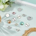 thumbnail image 3 of 1 Box 40Pcs Flat Round Brooch Pin 304 Stainless Steel 4 Sizes Brooch Bezel Trays DIY Making Kits for DIY Badge Jewelry Making Findings, 3 of 6