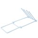 thumbnail image 4 of Toallero plegable para cocina y baño, organizador multifuncional que ahorra espacio, sostiene toallas, paños y toallas, estante de almacenamiento con base antideslizante para el hogar., 4 of 5