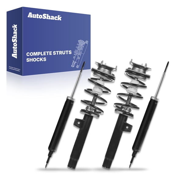 AutoShack Front Complete Strut & Coil Spring   Shock Absorber Replacement for 2008-2011 BMW 135i 4-PC Kit